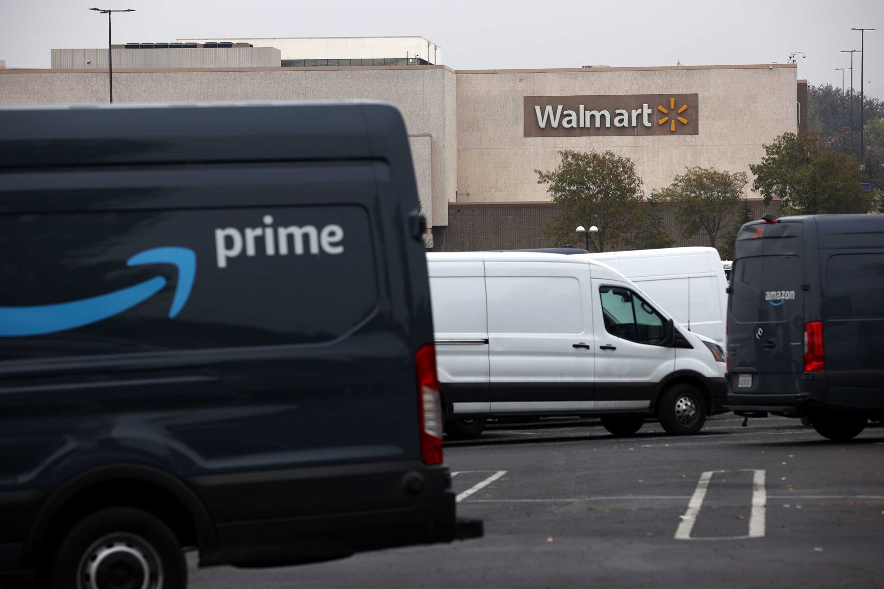 Amazon Delivery at Walmart